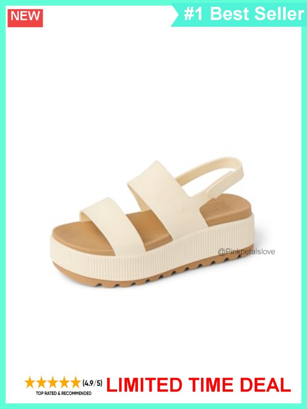 Water-Friendly Platform Sandals Adjustable Straps EVA Comfort